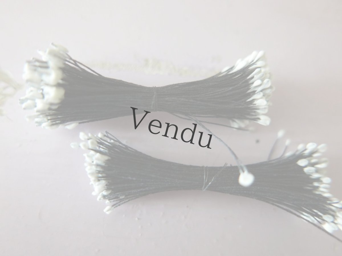 画像4: フランスアンティーク　未使用　ペップ黒　2束セット (4)