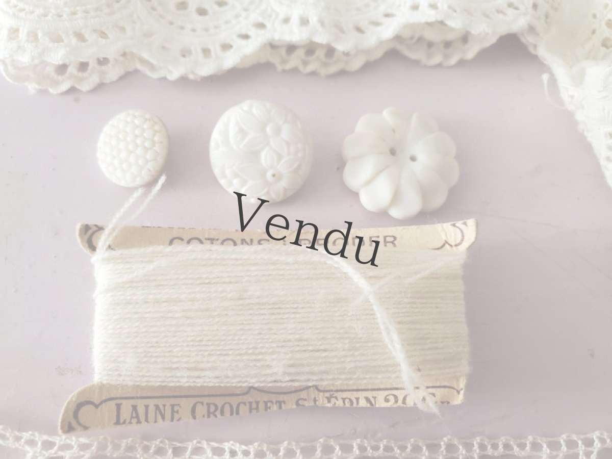 画像4: フランス蚤の市　メルスリーセット《Blanche》 (4)