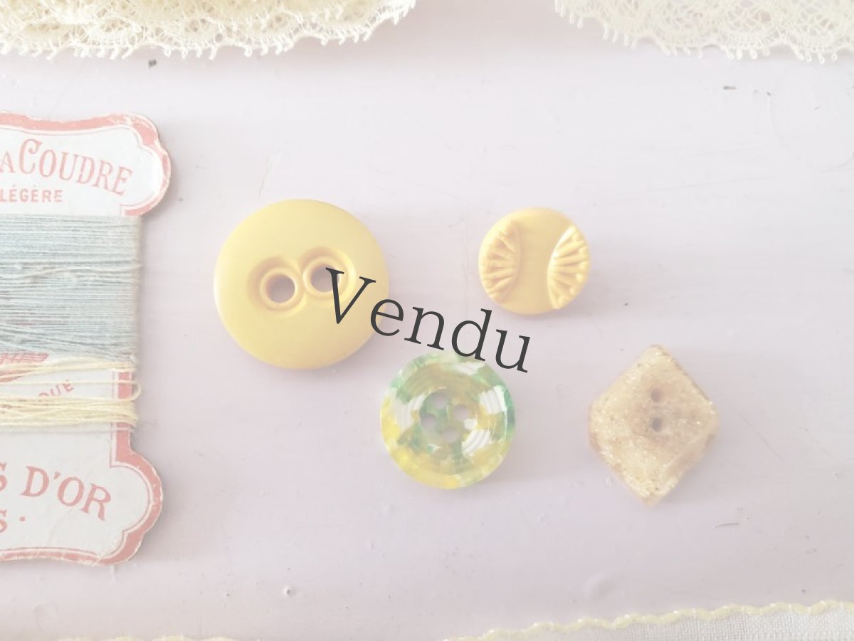 画像3: フランス蚤の市　メルスリーセット《Jaune》 (3)