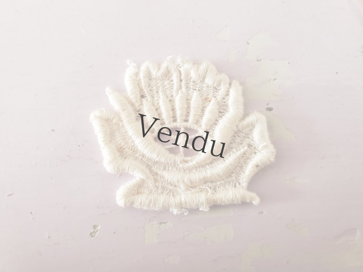 画像3: フランスヴィンテージ　レースモチーフ8枚セット≪お花≫ (3)