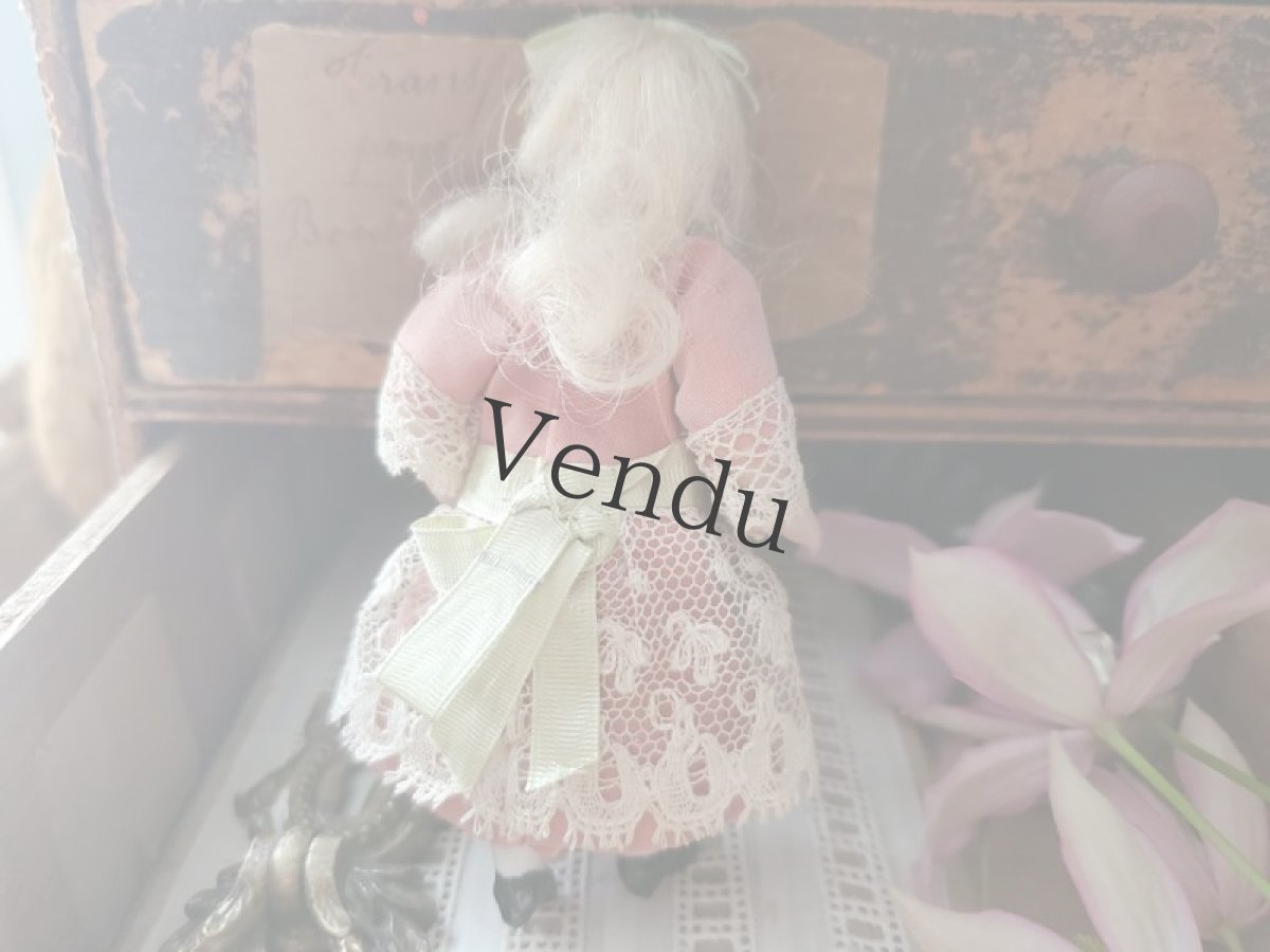 画像8: ドイツアンティーク  ビスクドール ミニョネット10cm (8)