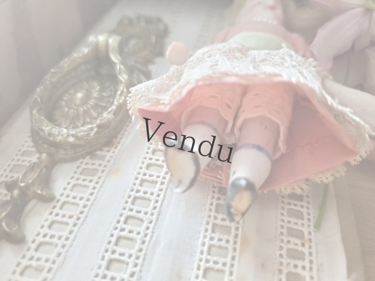 画像12: ドイツアンティーク  ビスクドール ミニョネット10cm (12)