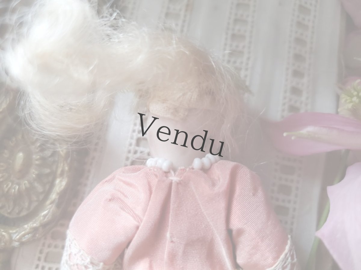 画像10: ドイツアンティーク  ビスクドール ミニョネット10cm (10)