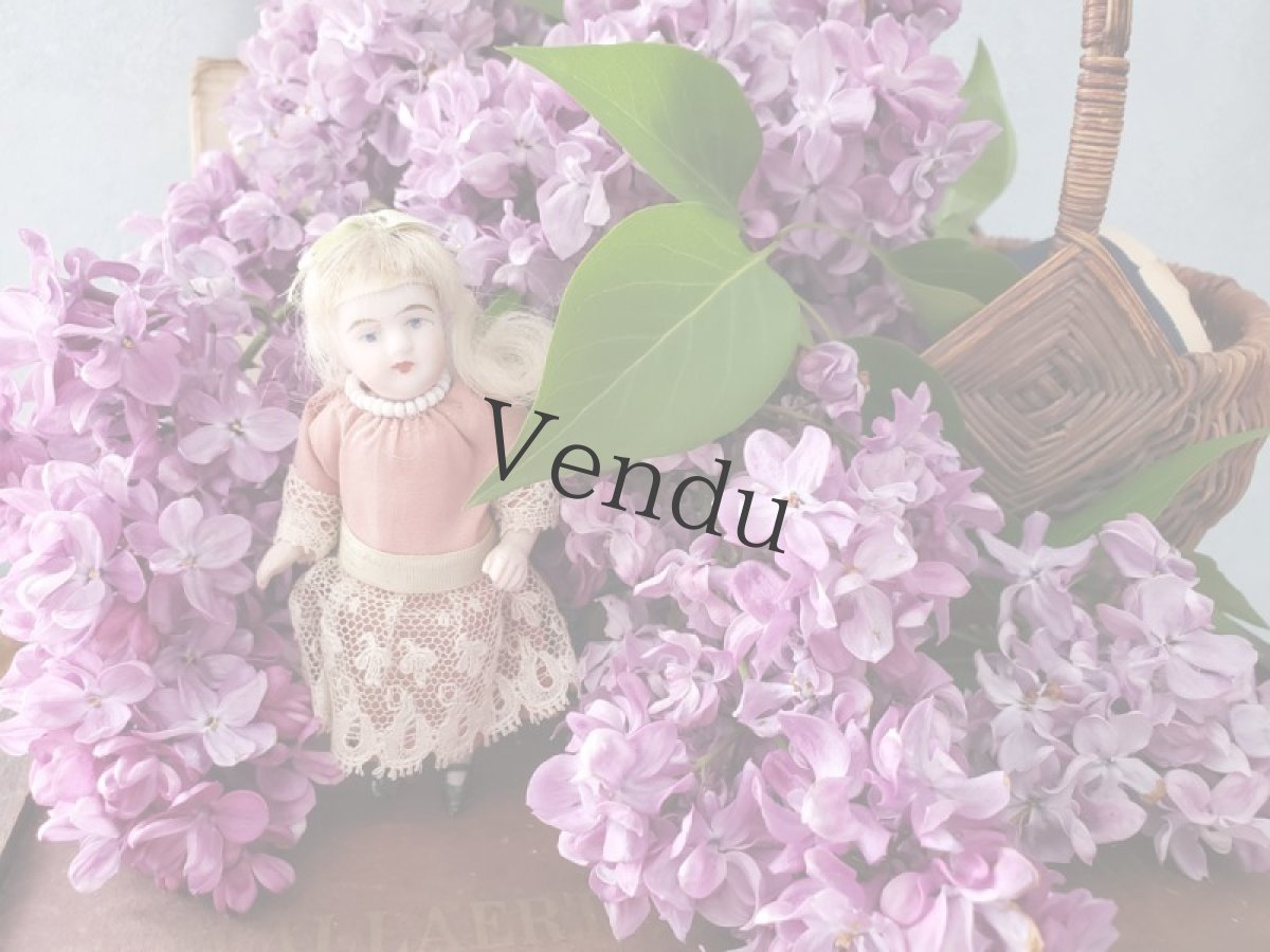 画像14: ドイツアンティーク  ビスクドール ミニョネット10cm (14)