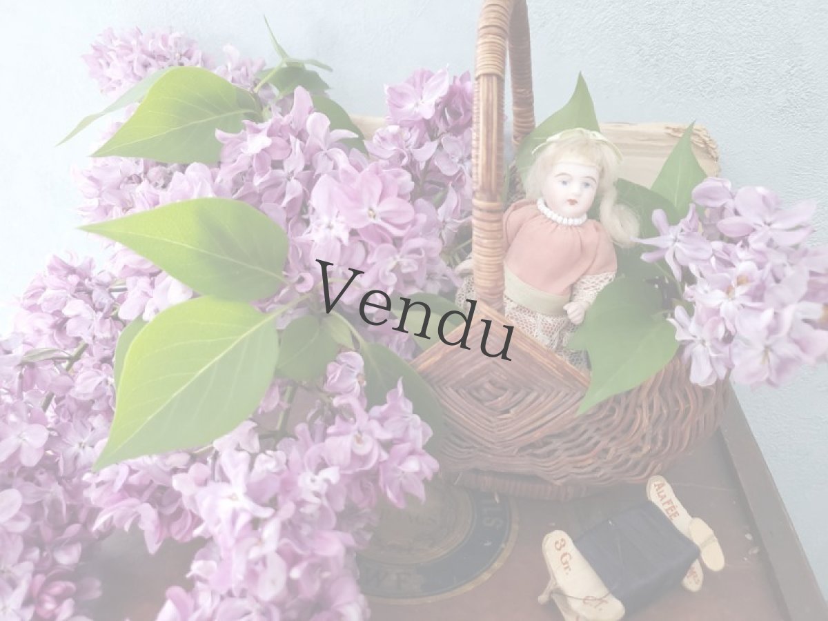 画像11: フランスアンティーク  小さなパニエ (11)