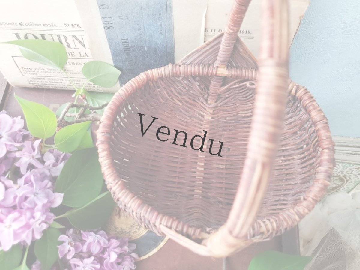 画像7: フランスアンティーク  小さなパニエ (7)