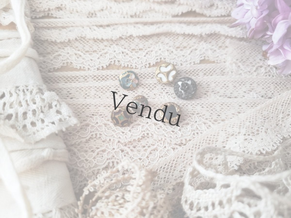 画像6: フランス1900年前後 極小ボタン 3個セットA (6)