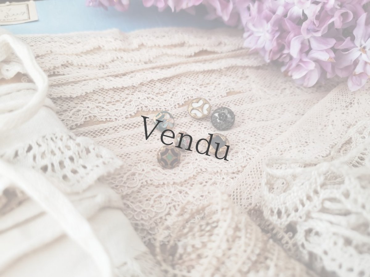 画像7: フランス1900年前後 極小ボタン 3個セットA (7)