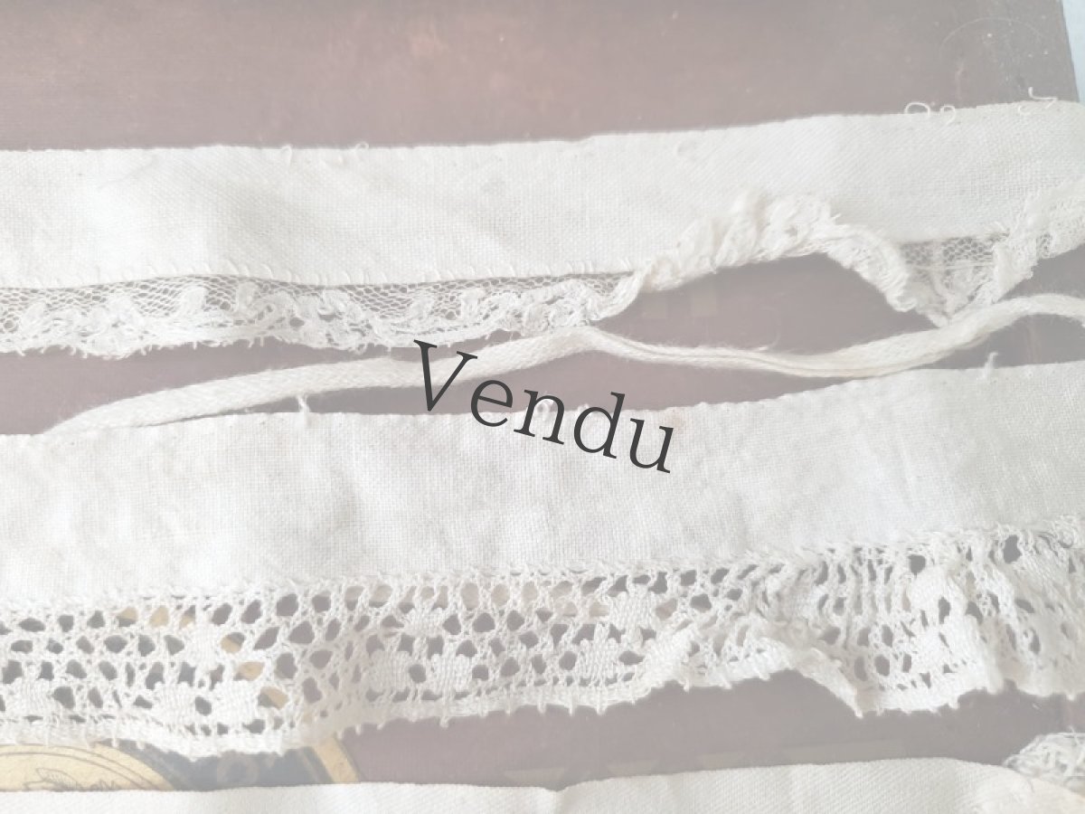 画像6: フランスアンティーク　台紙巻き色々レース 6種類セット (6)