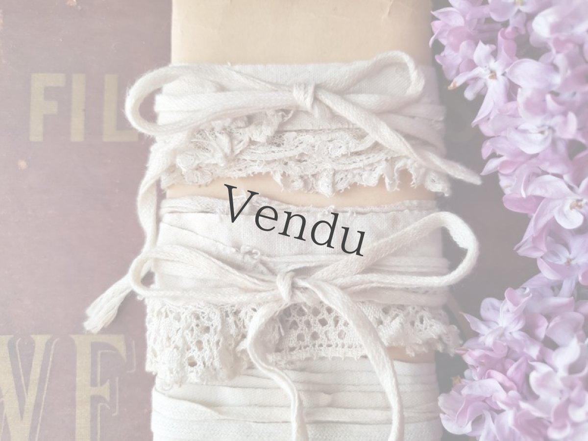 画像3: フランスアンティーク　台紙巻き色々レース 6種類セット (3)