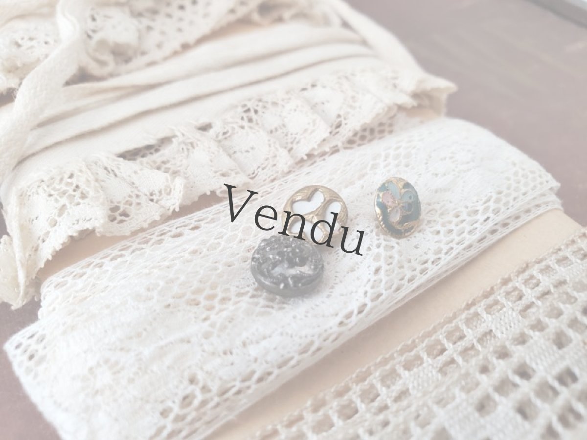 画像3: フランス1900年前後 極小ボタン 3個セットB (3)