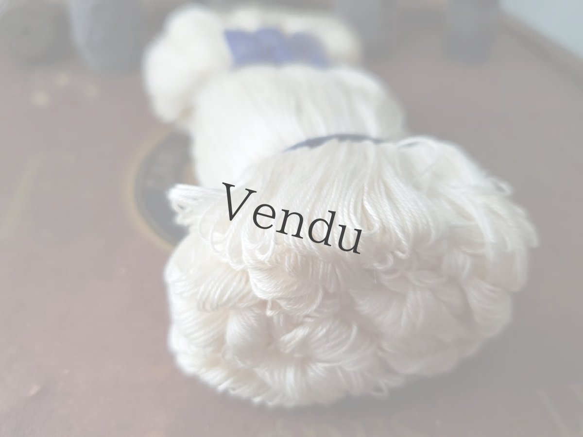 画像4: フランスヴィンテージ　刺繍糸たば 《白／20番》 DMC (4)