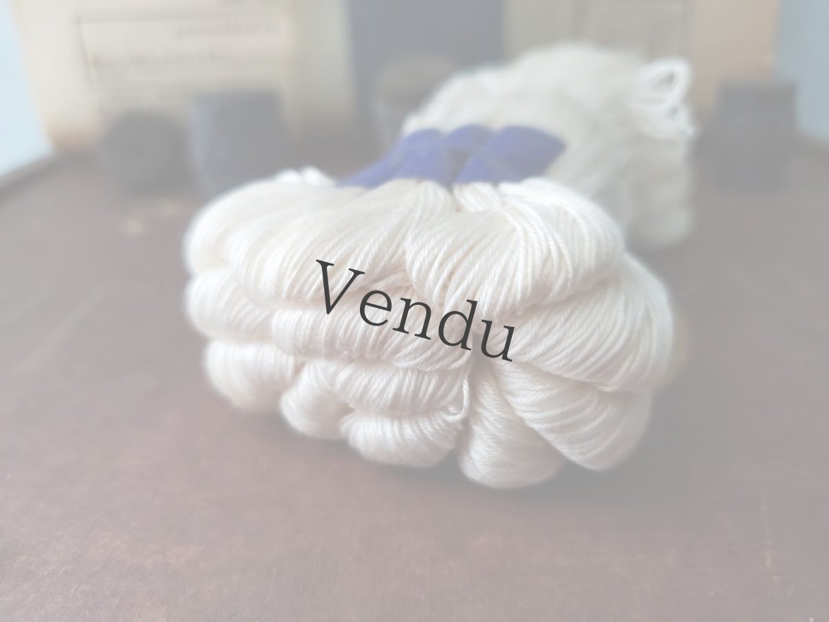 画像5: フランスヴィンテージ　刺繍糸たば 《白／20番》 DMC (5)