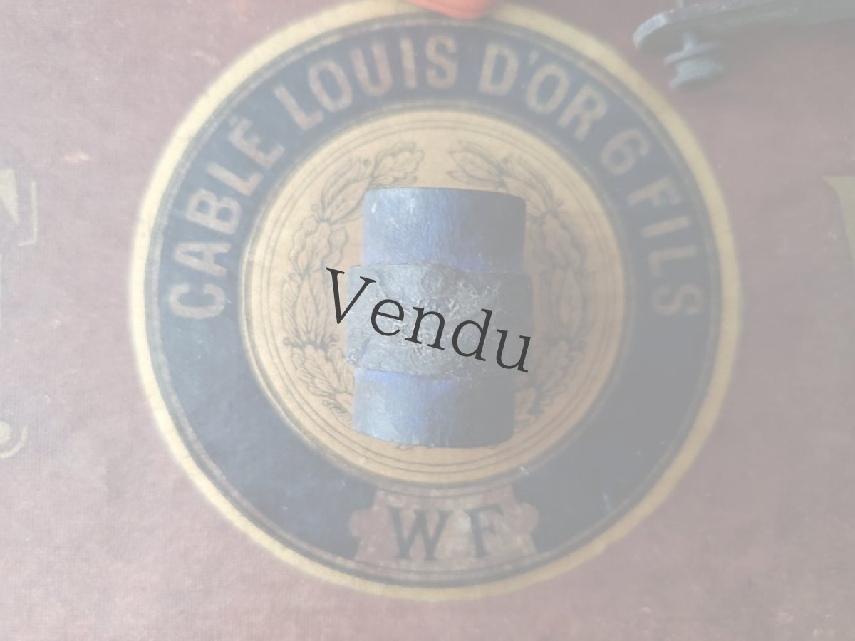 画像7: フランス 1900年前後 刺繍木製スタンプ 5こセット24-29mm (7)