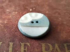 画像3: フランス 1910-1930年 アールデコ  ガラリットボタン 22mm (3)
