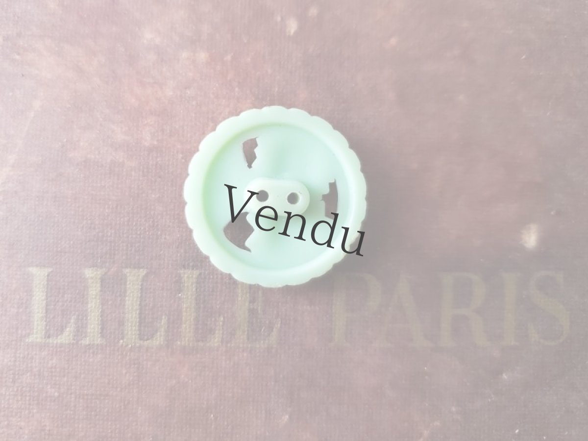 画像4: フランス 1950-1970年 お花のブーケボタン 21mm (4)