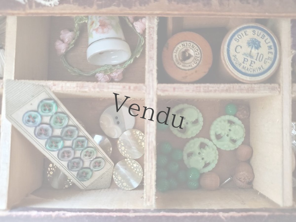 画像6: フランス 1950-1970年 お花のブーケボタン 21mm (6)