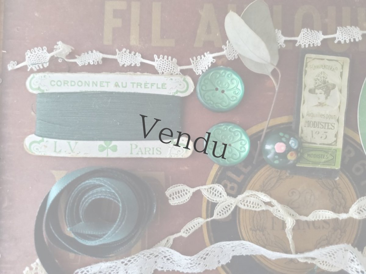 画像3: フランス蚤の市　箱入りメルスリーセット《Verte》 (3)