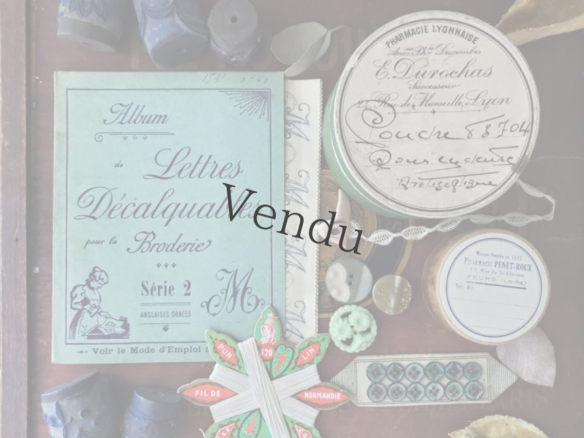 画像9: フランス蚤の市　箱入りメルスリーセット《Verte》 (9)