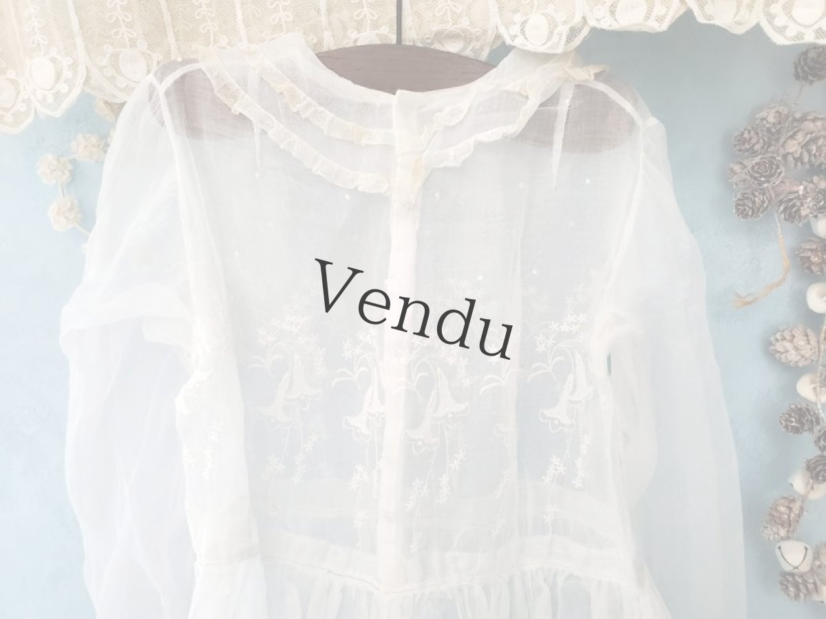 画像10: フランスヴィンテージ　コミュニオンドレス (10)