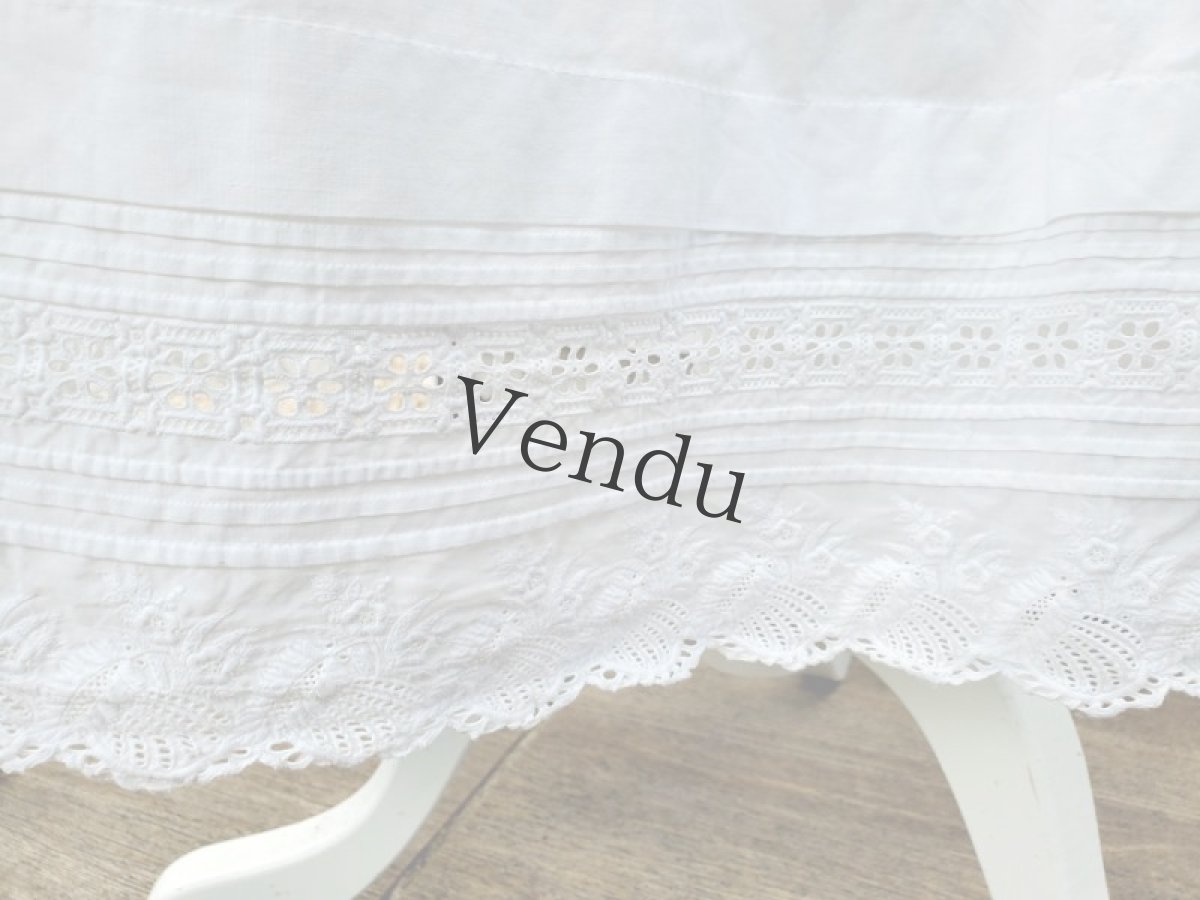 画像6: フランス 1900〜20年　タブリエ ロングサイズ (6)