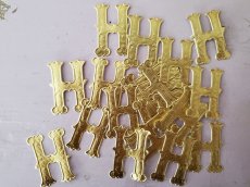 画像2: フランスアンティーク　アルファベット H 20枚セット (2)