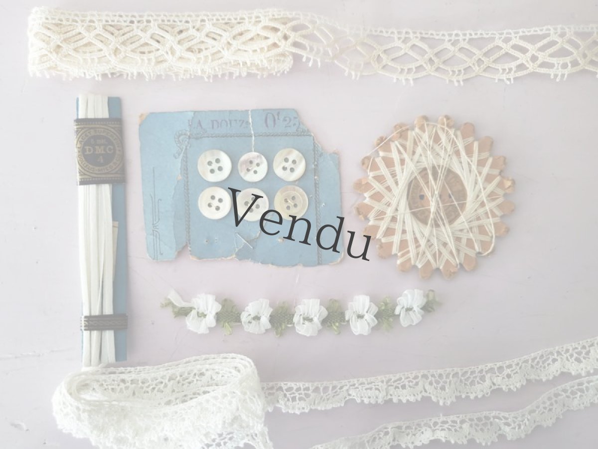 画像6: フランス蚤の市　メルスリーセット《Écru》 (6)