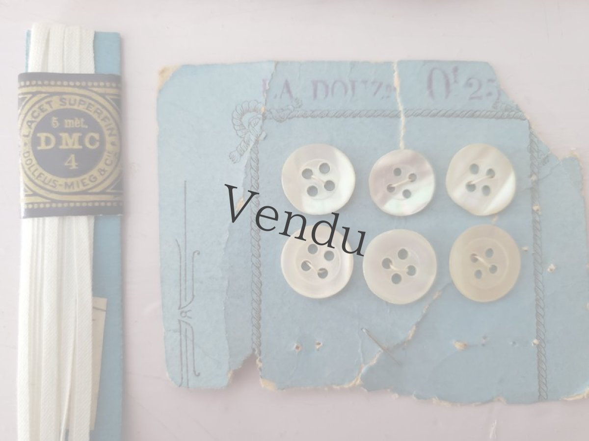 画像7: フランス蚤の市　メルスリーセット《Écru》 (7)