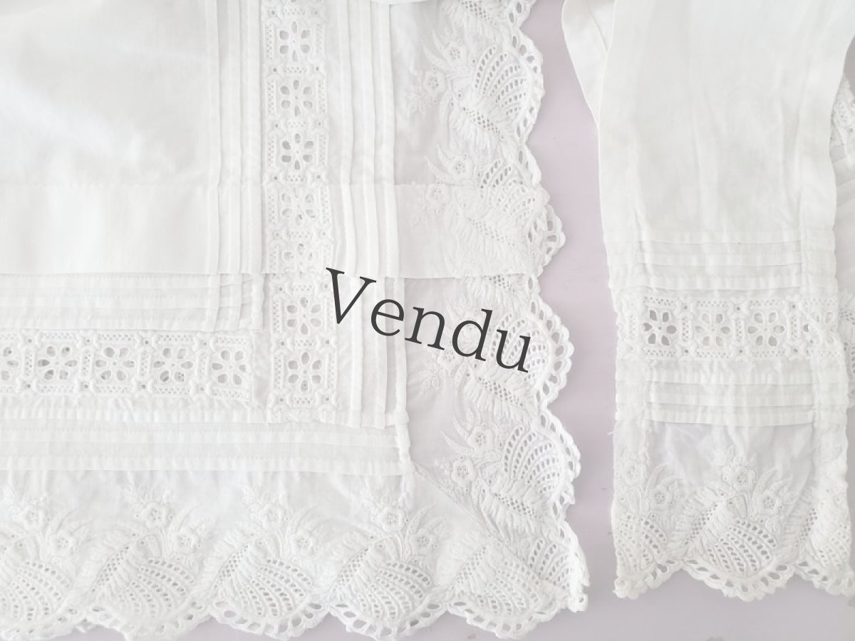 画像10: フランス 1900〜20年　タブリエ ロングサイズ (10)