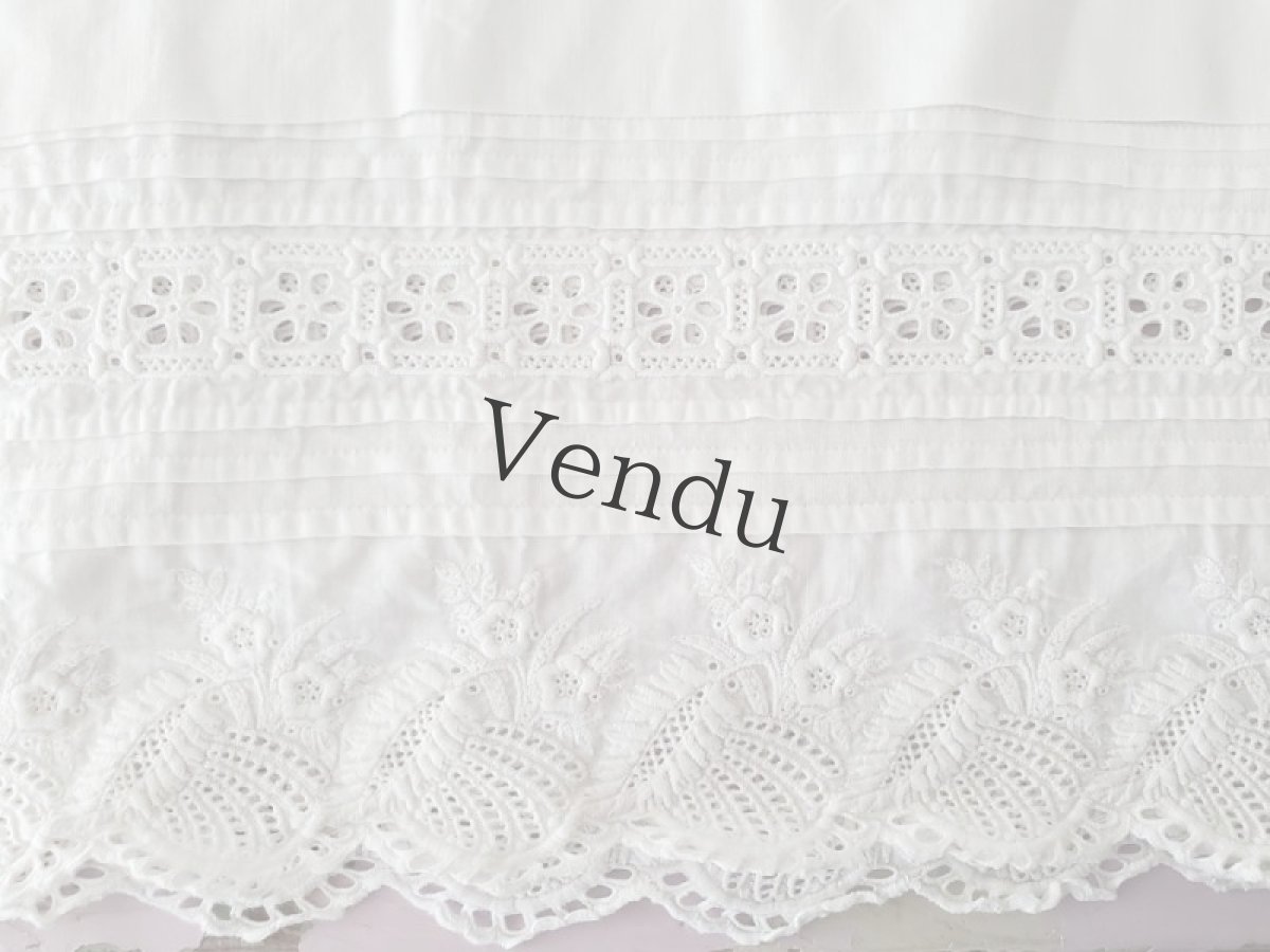 画像9: フランス 1900〜20年　タブリエ ロングサイズ (9)