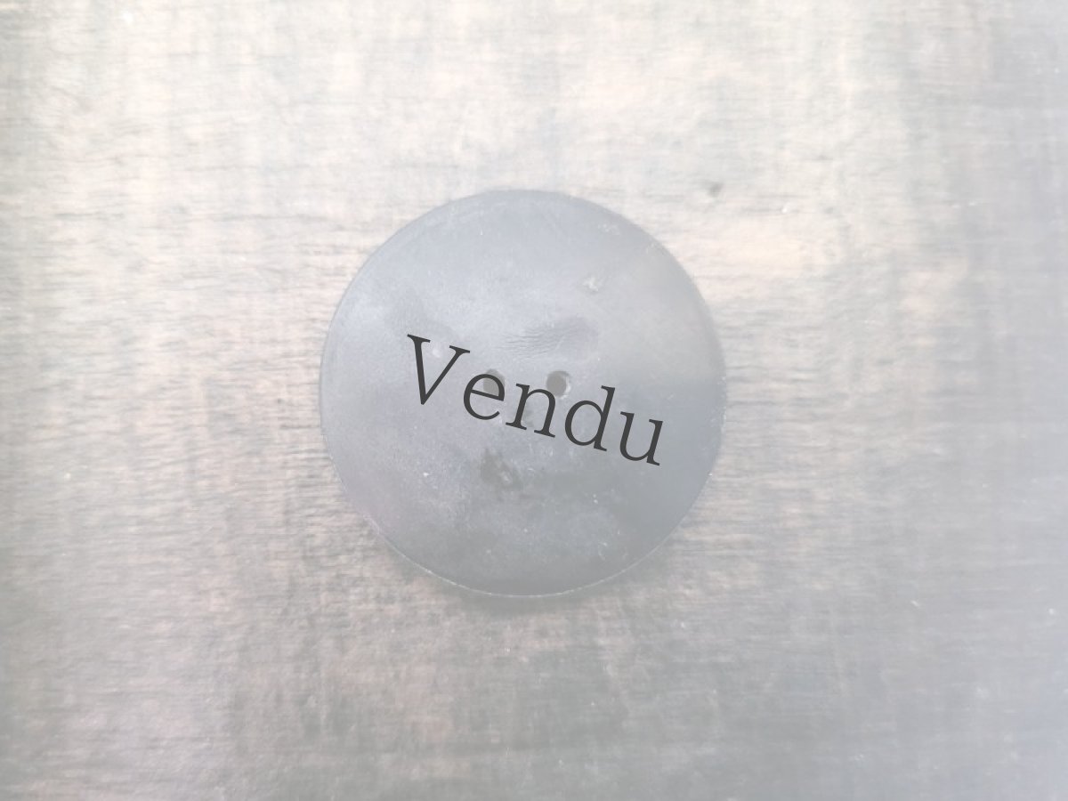 画像3: フランスヴィンテージ  マリンボタン ヨット ノワール 27mm (3)