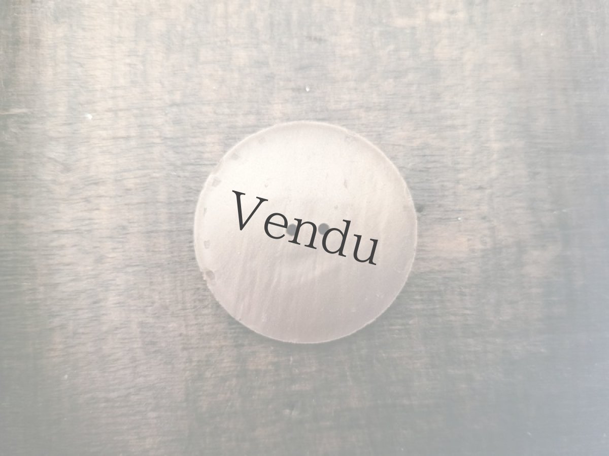 画像3: フランスヴィンテージ  マリンボタン ヨット ブロンズ 27mm (3)