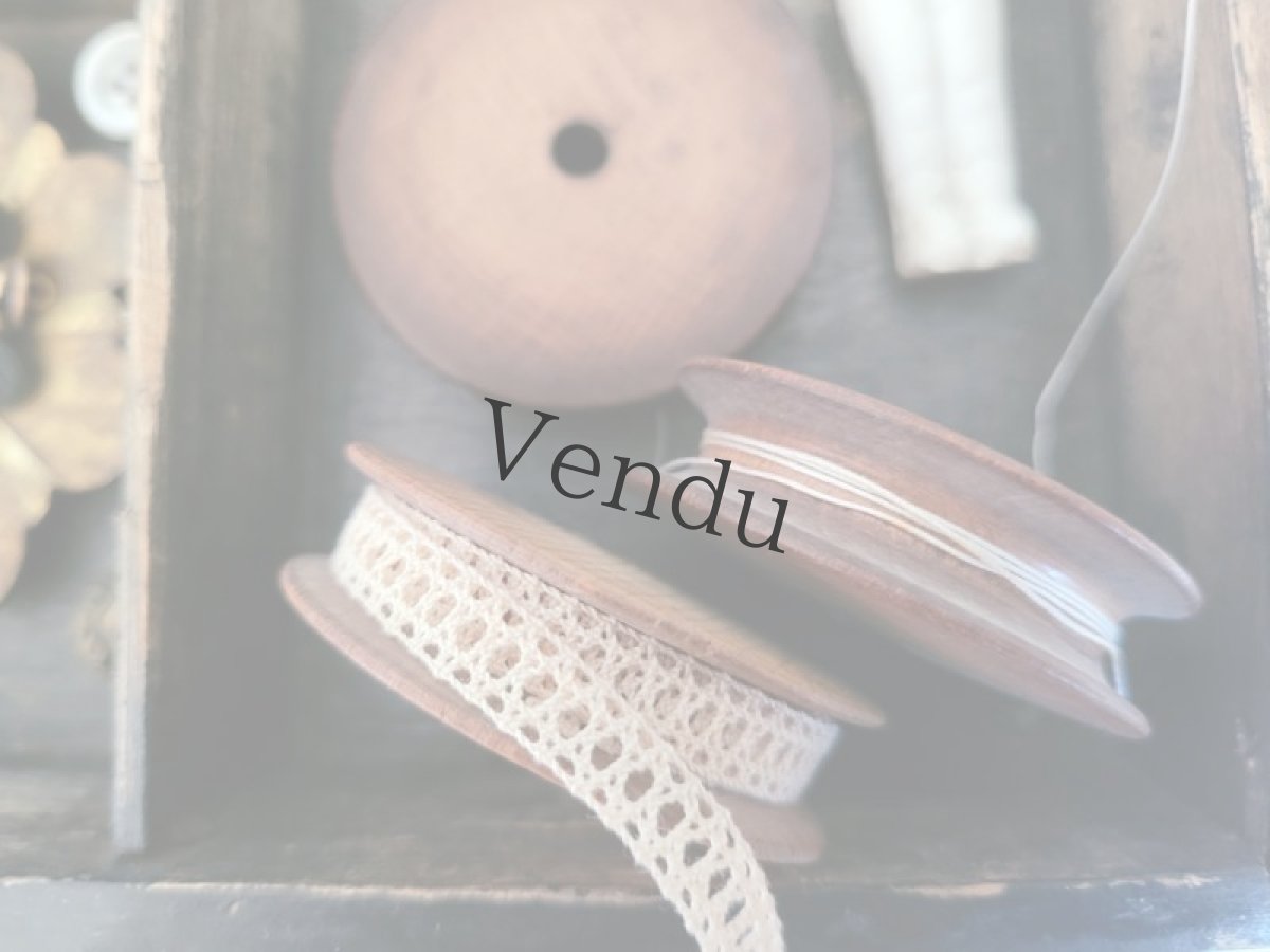 画像2: フランスアンティーク 木製糸巻きスプール 3個セット (2)