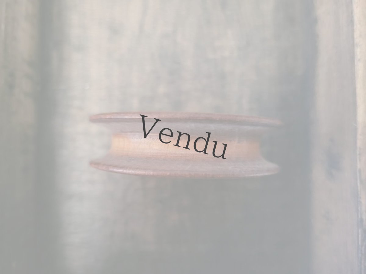 画像7: フランスアンティーク 木製糸巻きスプール 3個セット (7)