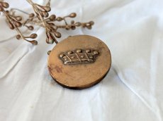 画像3: フランス 1900年前後 クラウンボタン 27mm (3)