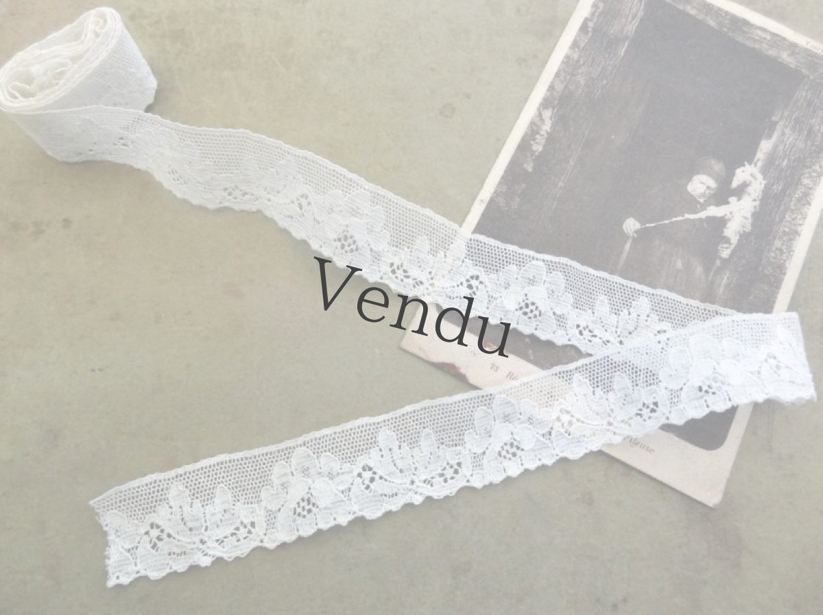 画像4: T様お取り置き品：フランスアンティーク　チュールレース (4)