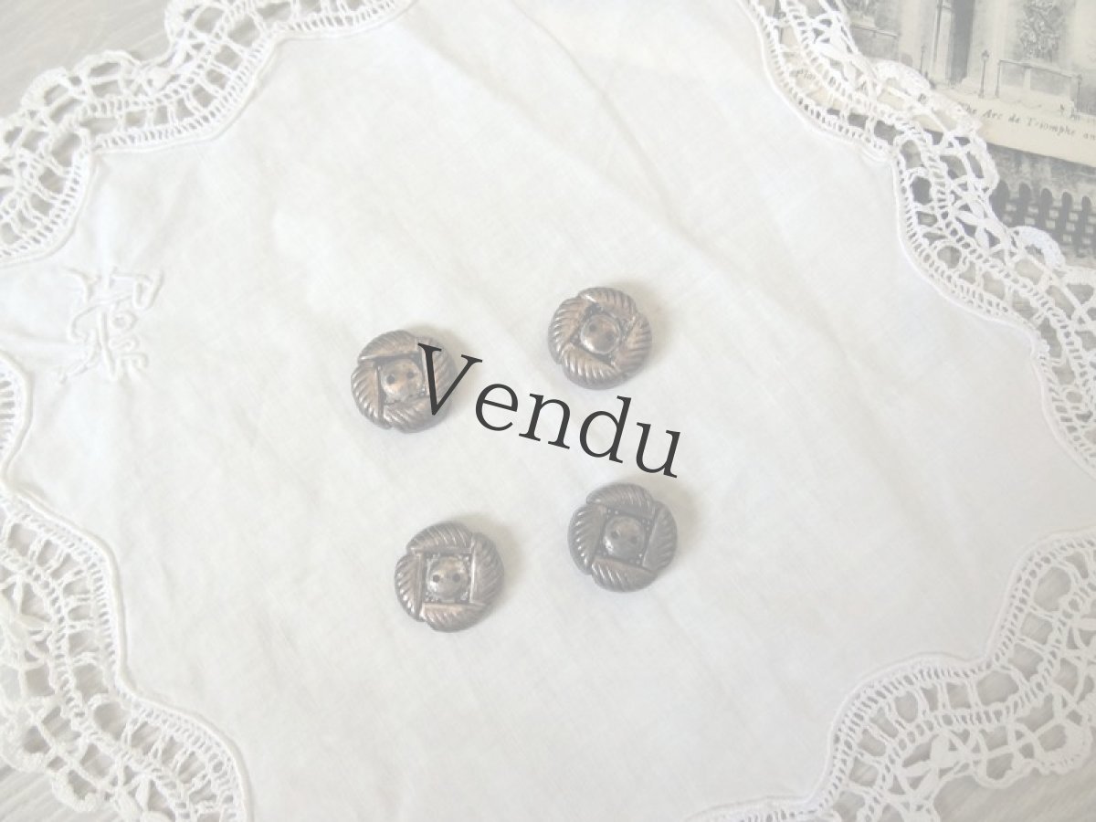 画像3: ヴィンテージ　メタルボタン18mm (3)