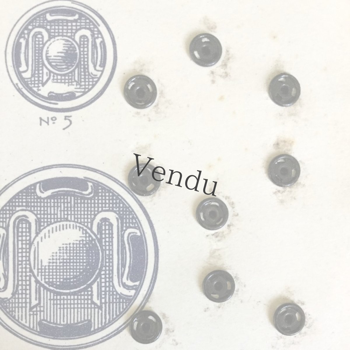 画像6: ヴィンテージ　スナップボタン 5mm (6)
