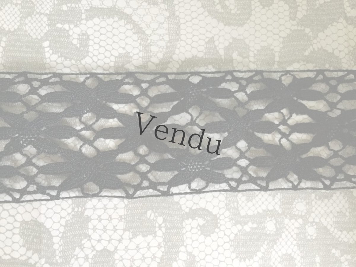 画像5: ヴィンテージ　レースブレード黒 (5)