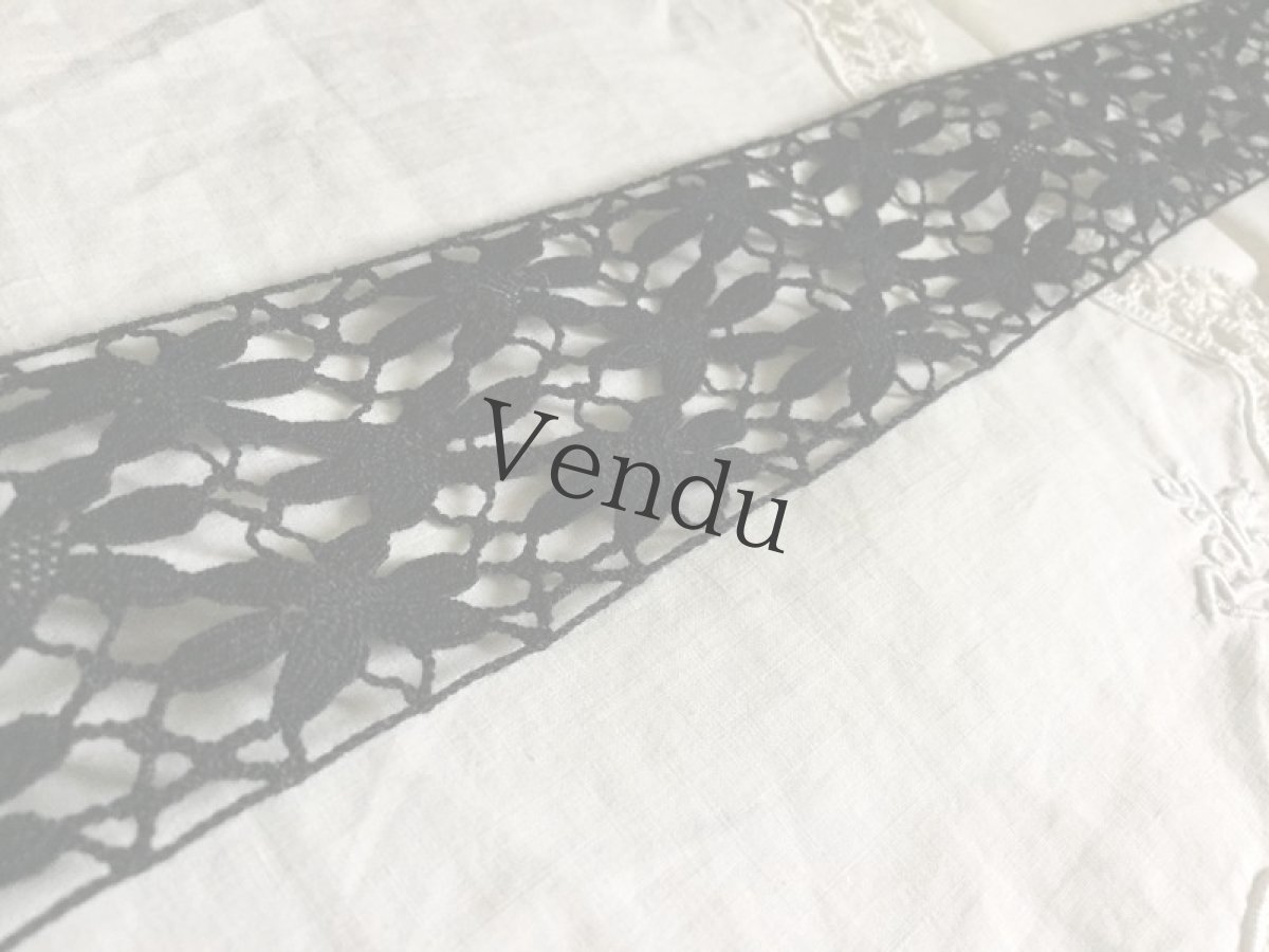 画像3: ヴィンテージ　レースブレード黒 (3)