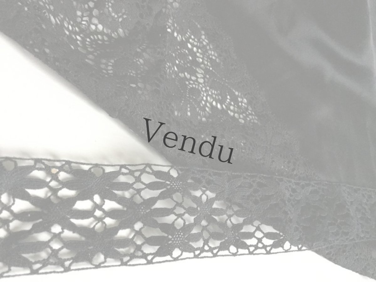 画像4: ヴィンテージ　レースブレード黒 (4)