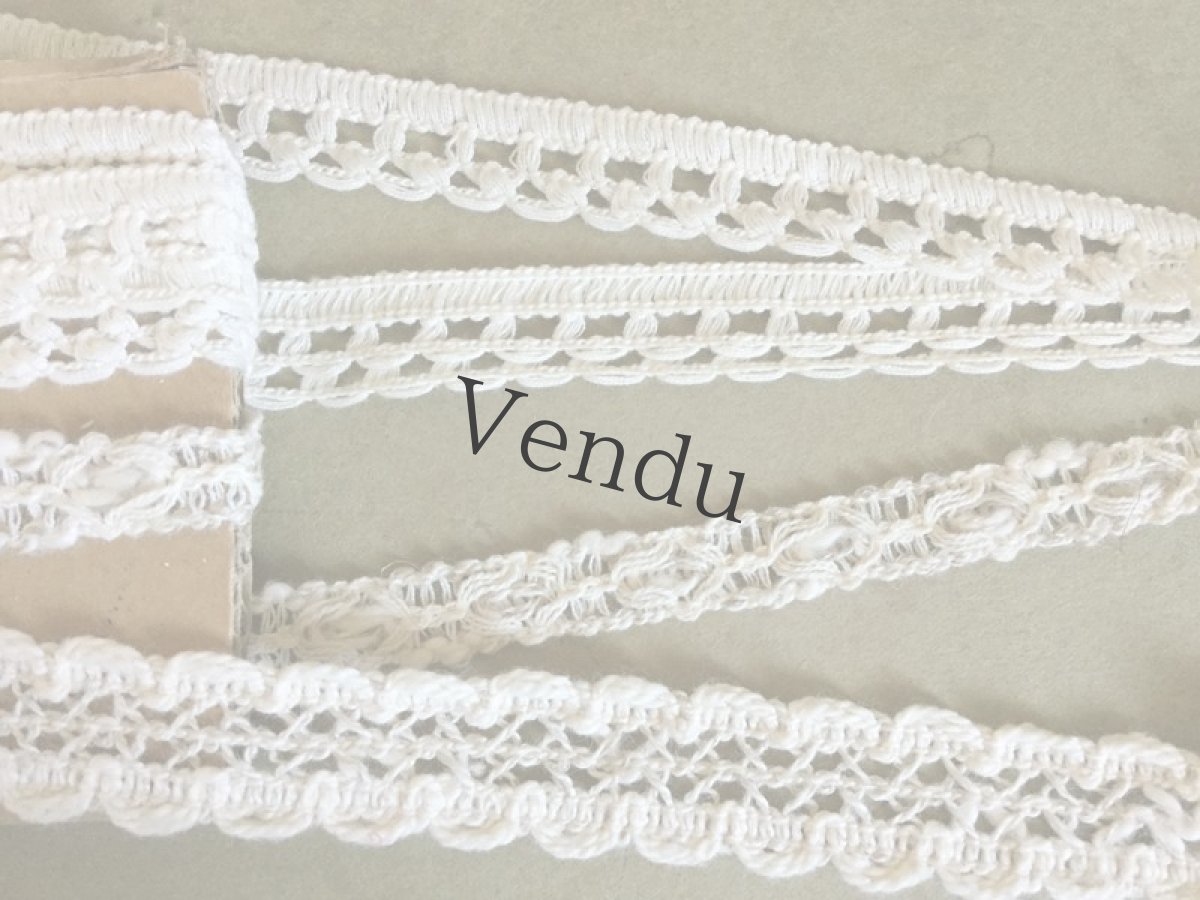 画像2: ヴィンテージ　ほっこりレースブレード３種セット (2)