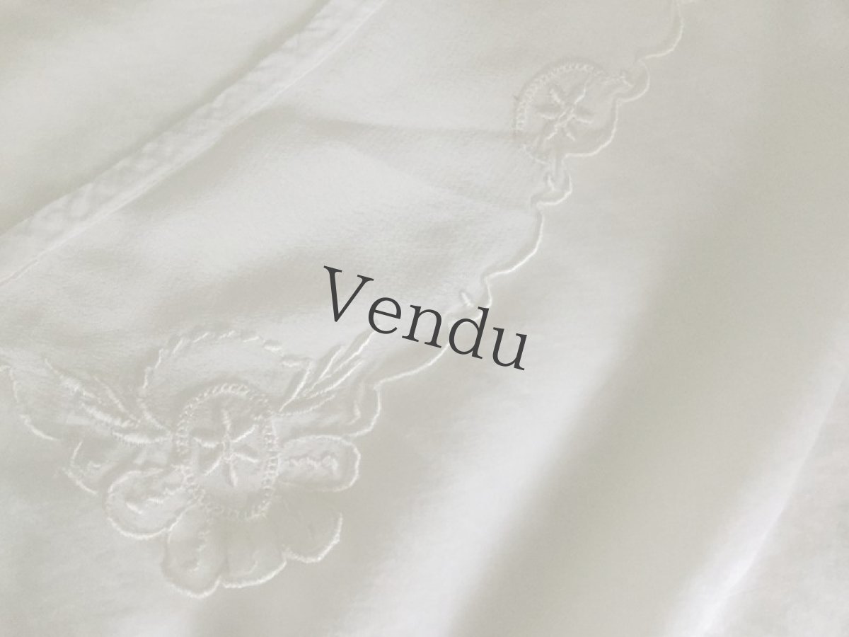 画像4: フランスヴィンテージ　刺繍つけ襟 (4)