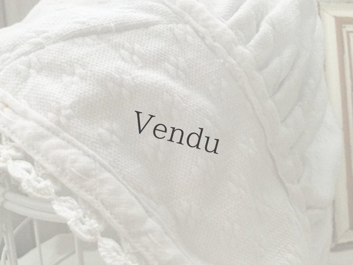 画像7: アンティーク　コットン ボネ (7)