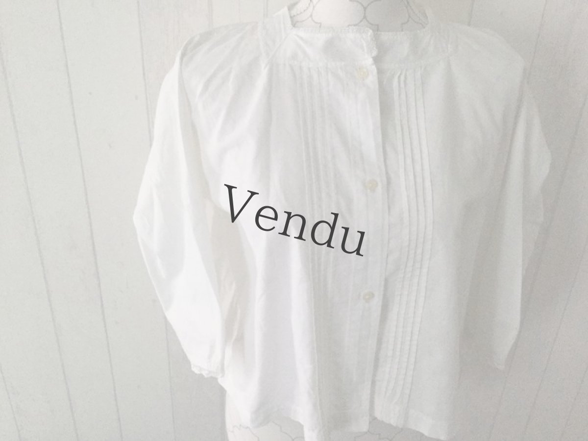 画像2: ヴィンテージ　コットンブラウス (2)