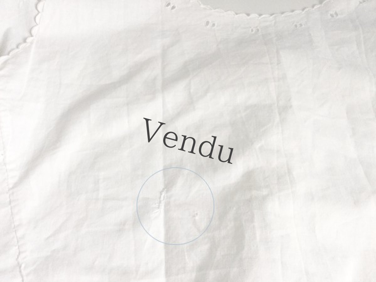 画像10: アンティーク　コットンジレ (10)