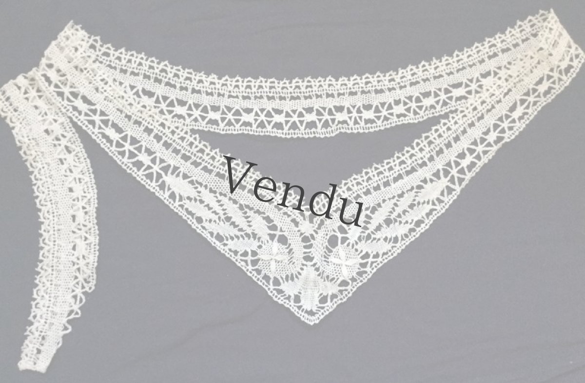 画像3: ヴィンテージ　レースのつけ襟と袖のセット (3)