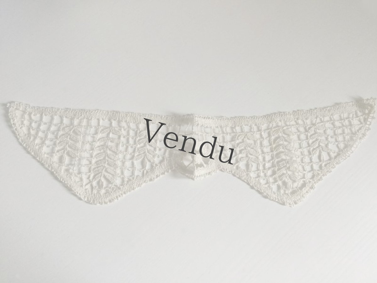 画像4: フランスヴィンテージ　ニードルレースのモチーフ (4)