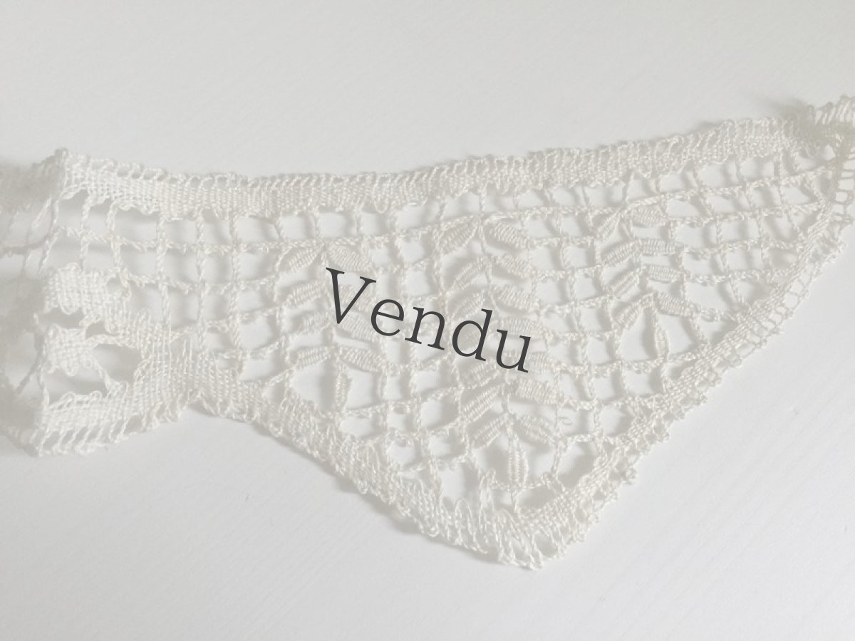 画像3: フランスヴィンテージ　ニードルレースのモチーフ (3)