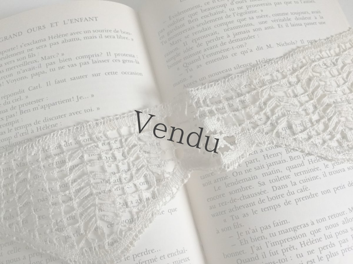 画像2: フランスヴィンテージ　ニードルレースのモチーフ (2)